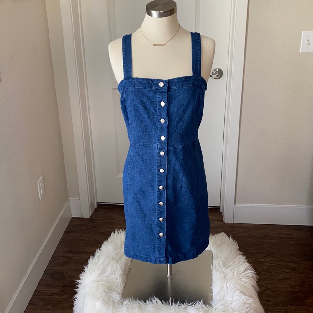 Francescas denim jumper dress.